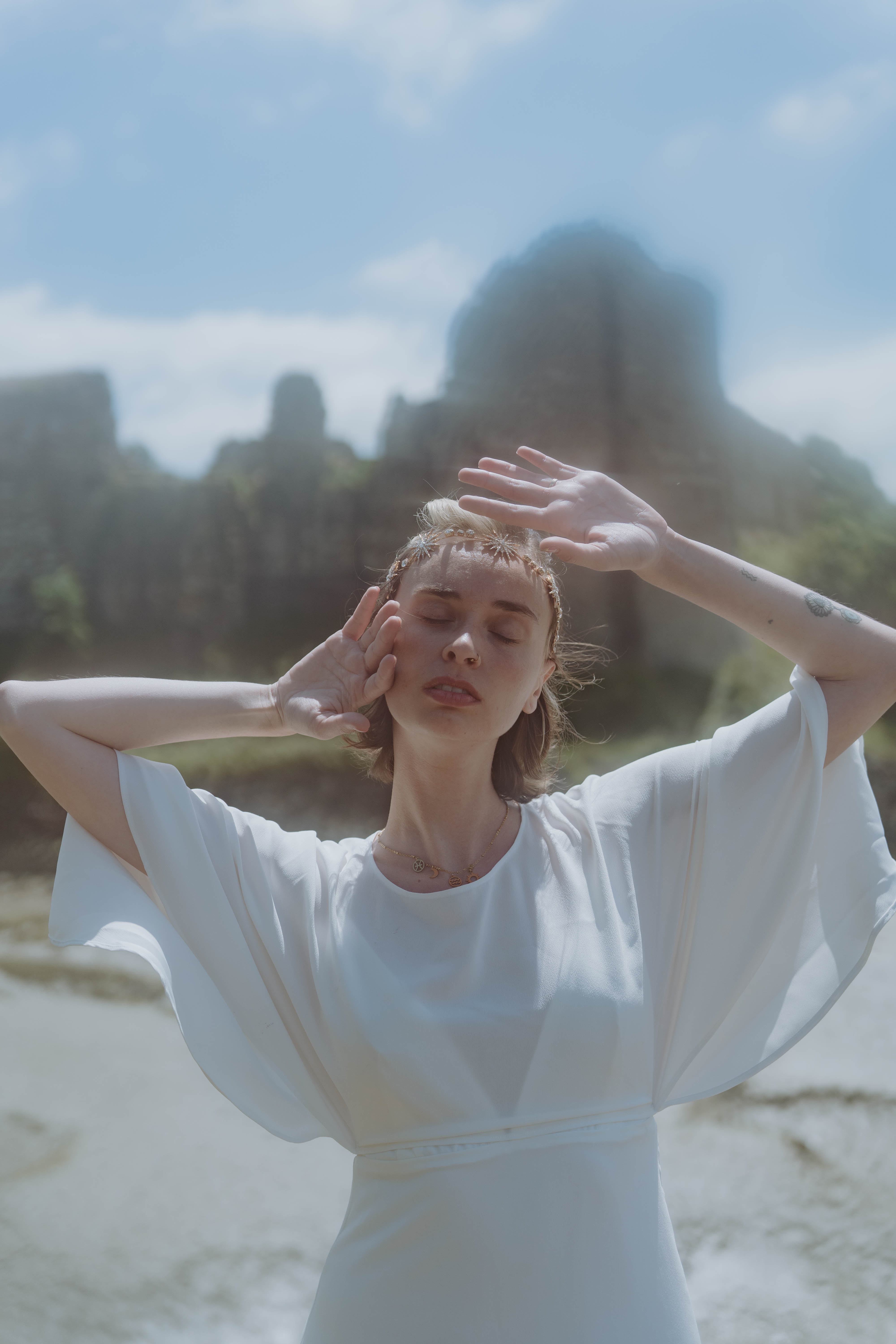 Robe de mariée avec sa petite cape détachable